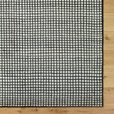 Damian Black Grid Rug 0-RUGS - wool Surya