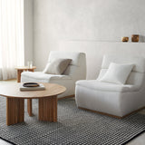 Damian Black Grid Rug 0-RUGS - wool Surya