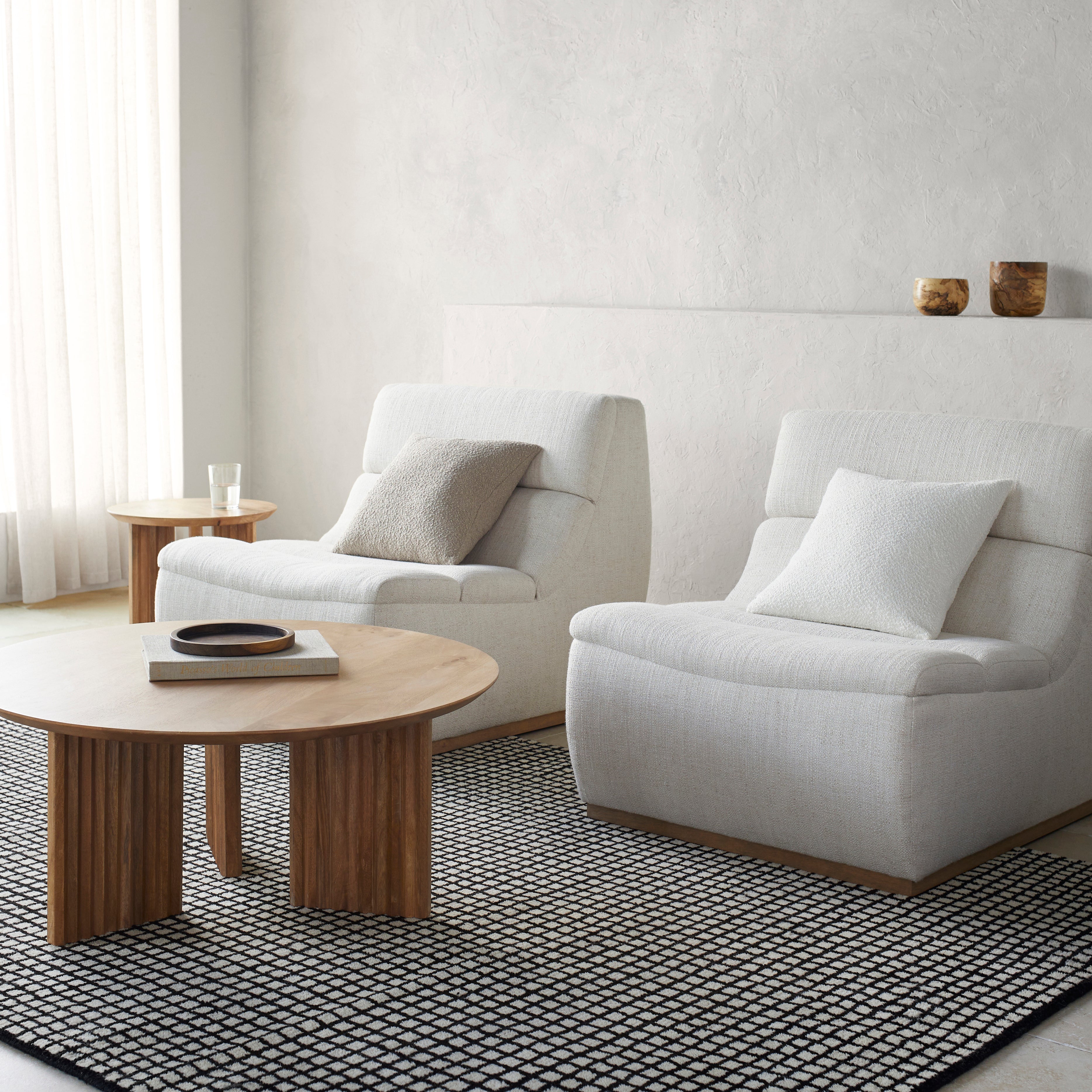 Damian Black Grid Rug 0-RUGS - wool Surya