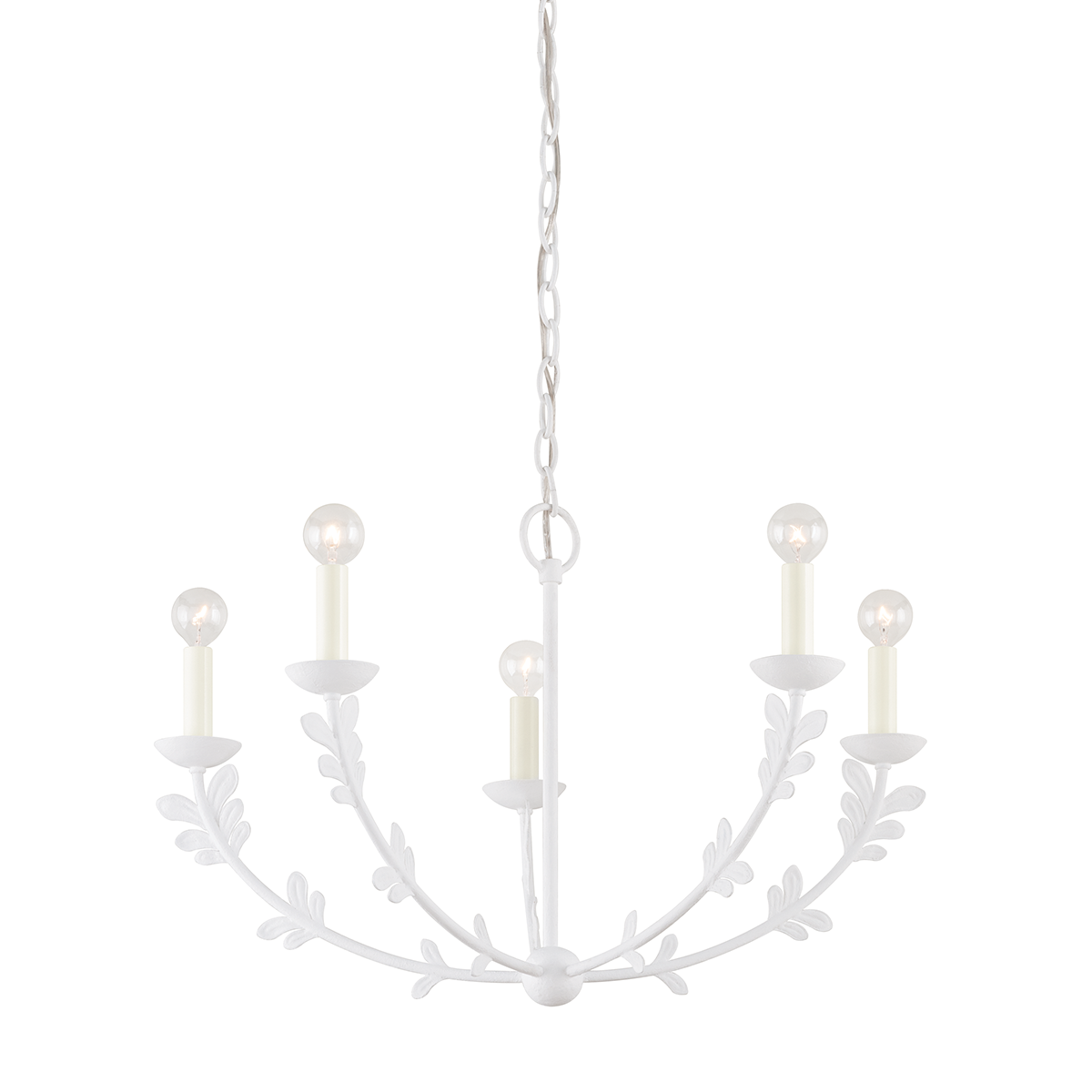 Florian Chandelier Small LIGHTING - chandelier Hudson Valley Lighting Gesso White