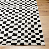 Floyd Black Checkered Rug