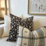 Mica Floral Pillow Cover 00-1 - PILLOWS - block print - neutral Rug & Weave Pillows