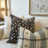 Mica Floral Pillow Cover 00-1 - PILLOWS - block print - neutral Rug & Weave Pillows
