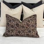 Layla Floral Pillow Cover 2 - PILLOWS - block print - warm Rug & Weave Pillows
