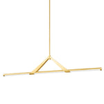 Jonas Linear Pendant LIGHTING - pendant Hudson Valley Lighting Aged Brass