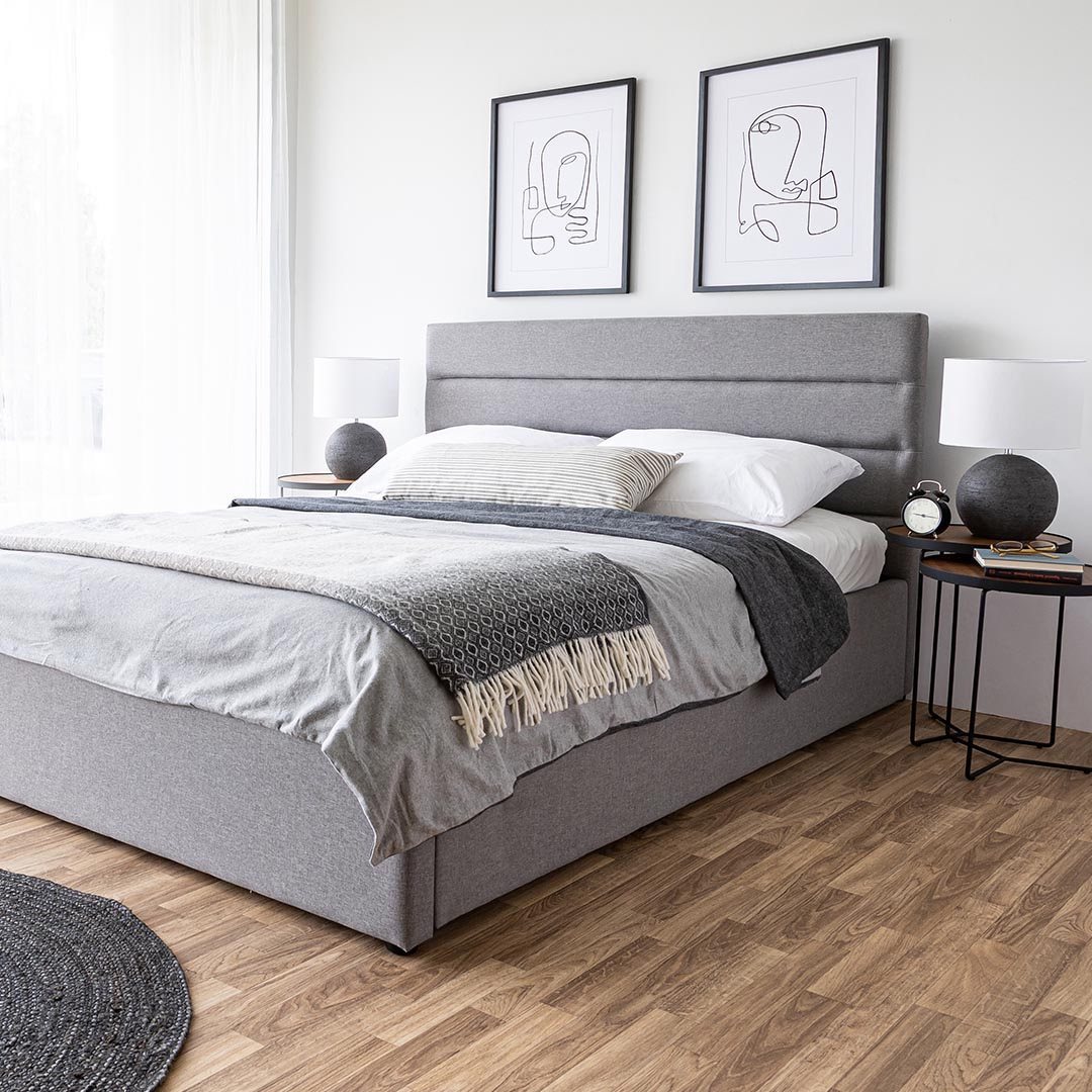 Jasmin Bed - Grey 13 - FURNITURE - bed Style in Form