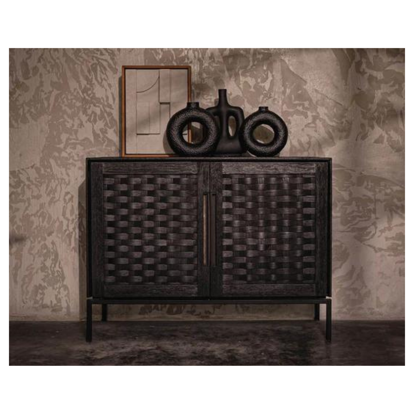 Derek Two Door Dresser - Charcoal 16 - FURNITURE - dresser LH IMPORTS