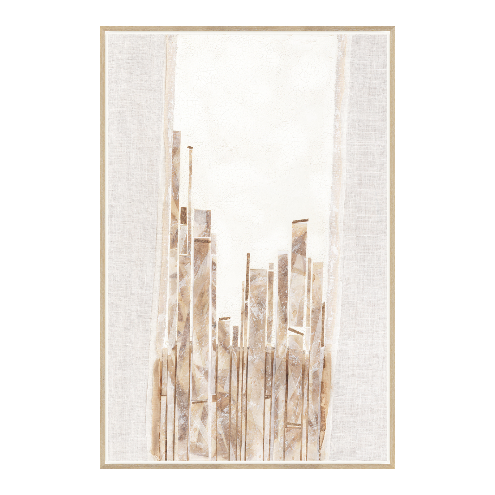"Neutral Toned Overlay I" Framed Art
