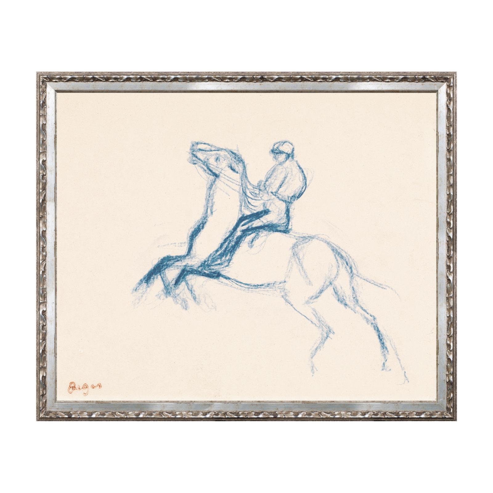 Galloping Horse Framed Art Print - Rug & Weave