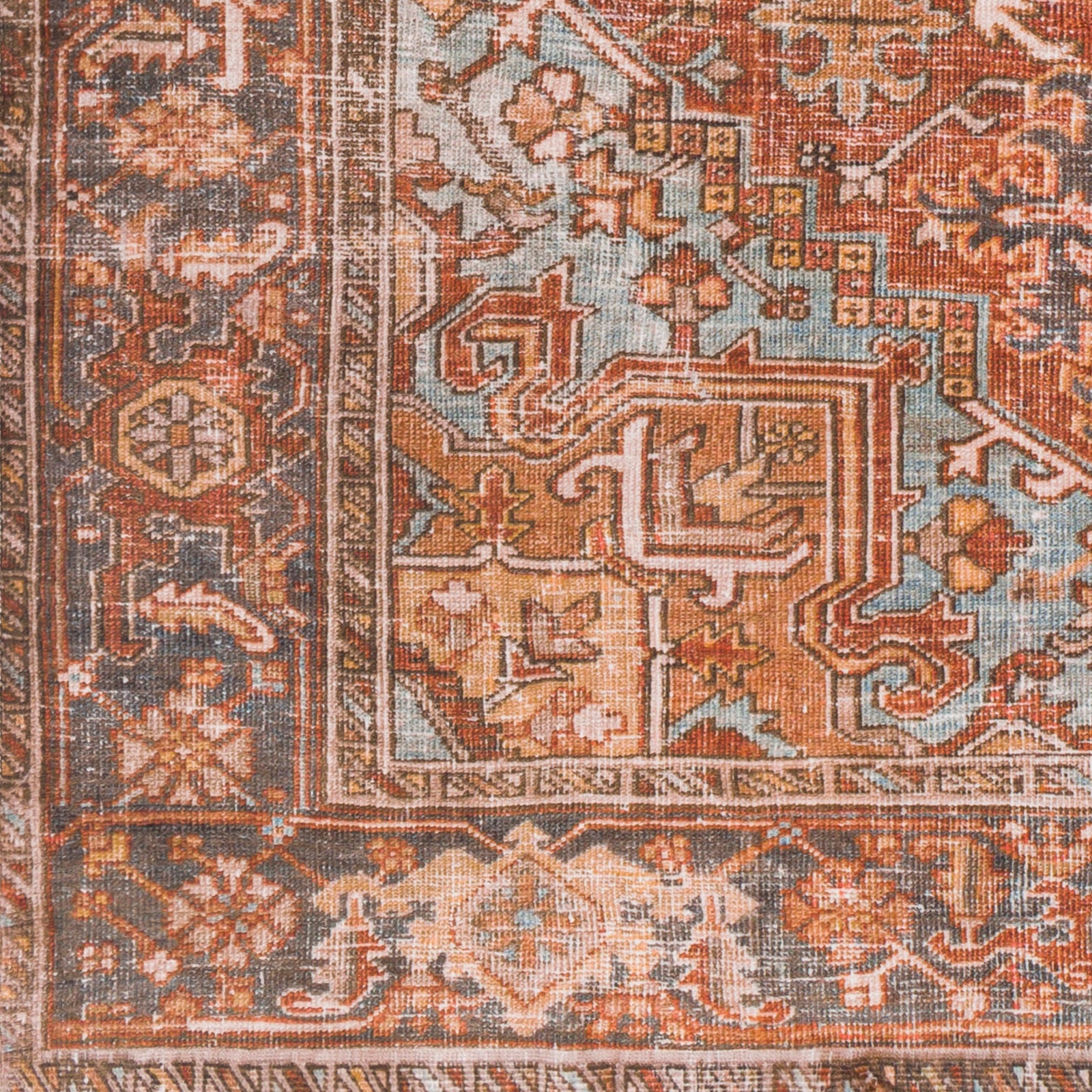Laverne Brick / Multi Washable Rug 1 - RUGS - patterned Surya