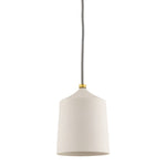Megan Pendant LIGHTING - pendant Hudson Valley Lighting Matte White Aged Brass