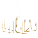 Norman Chandelier - Gold LIGHTING - chandelier Hudson Valley Lighting 42"W x 20.5"H