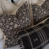 Mica Floral Pillow Cover 00-1 - PILLOWS - block print - neutral Rug & Weave Pillows
