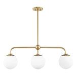Paige Linear Pendant LIGHTING - pendant Hudson Valley Lighting Aged Brass