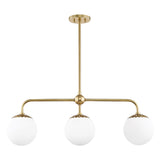 Paige Linear Pendant LIGHTING - pendant Hudson Valley Lighting Aged Brass