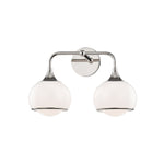 Reese Double Wall Sconce LIGHTING - sconce Hudson Valley Lighting Polished Nickel