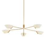 Sacramento Chandelier - White LIGHTING - chandelier Hudson Valley Lighting 5-light