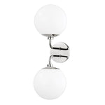 Stella Double Wall Sconce LIGHTING - sconce Hudson Valley Lighting Polished Nickel