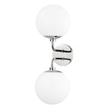 Stella Double Wall Sconce LIGHTING - sconce Hudson Valley Lighting Polished Nickel