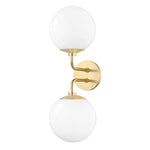 FLOOR MODEL - Stella Double Wall Sconce - Aged Brass LIGHTING - floor model Hudson Valley Lighting