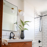 FLOOR MODEL - Stella Wall Sconce - Aged Brass LIGHTING - floor model Hudson Valley Lighting