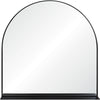 Westley Black Wall Mirror with Shelf - Rug & Weave